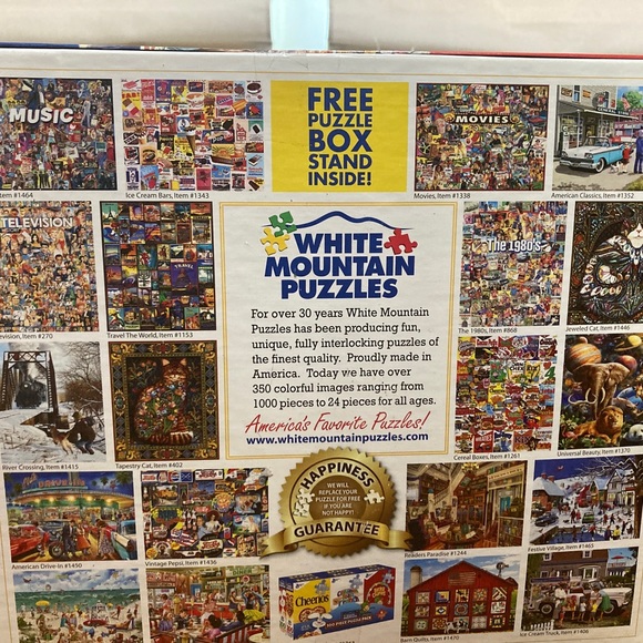 White Mountain Puzzle "Old Candy Store" 1000 Piece Jigsaw Puzzle Larger Pieces. - Picture 3 of 4